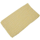 Women V-shaped Wave patterns Voile scarf Yellow