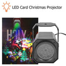 Christmas Pattern LED Projector Colorful Rotating KTV DJ Disco Lamp (EU B) A