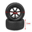 1:10 Buggy Car 4pcs Front&Rear Rubber Tires Tyre & Wheel Rims 12mm Hex for RC