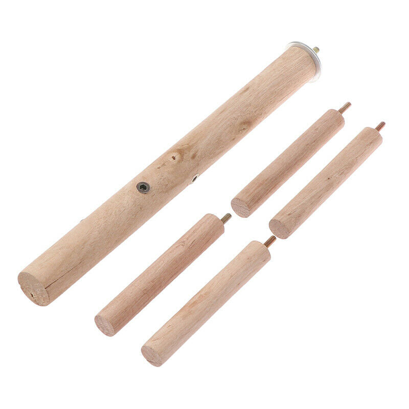 Bird Perch Parrot Birdcage Stand Natural Toys Wooden Branches Climbing StaiS Hn