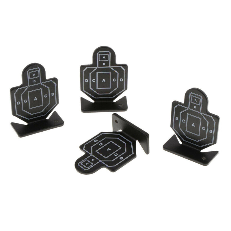 4pcs Metal Practice Silhouette Shooting Aim Target Mini Plinking Targets