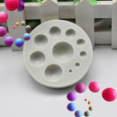 Round cake mold soap mold silicone baking mould for candy chocolate icelatticeME