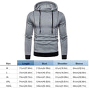 Men Autumn Long-Sleeves Hooded Jumper Hoodie Sweatershirt (Light Grey M) A