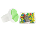 1 Piece Magnetic Wrist Pin Bowl and 100pcs Sewing Pins for Hand Sewing Tool