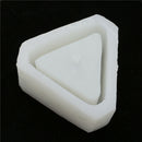 White Triangle Flower Pot Silicone Cake Pizza Jelly Mould Handmade Home Decor
