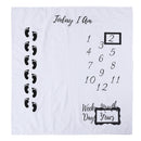 2pcs Set Baby Photo Frame Infant Photography Background Accessories (Black)