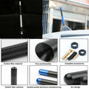 Replacement Car Aerial 4.7" Carbon Fiber Screw-in Antenna Mast AM/FM Radio