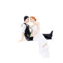 Romantic Bride and Groom Wedding Cake Topper Couple Hug Kiss Bridal Decor OZ