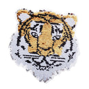 Reversible Sequin Embroidered Animal Tiger Patches Applique Sew on Clothing