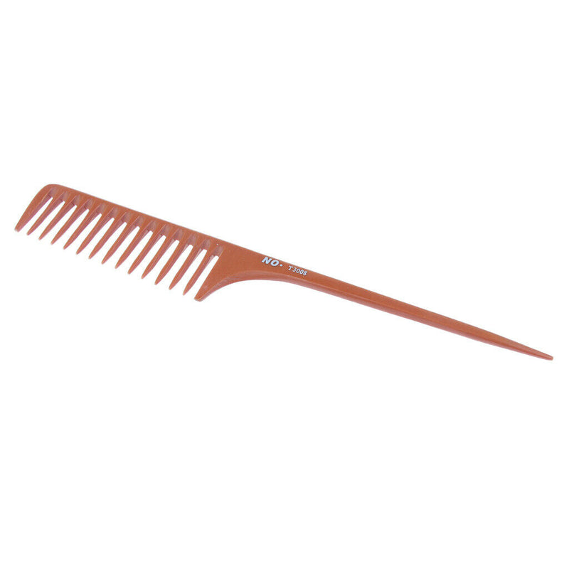 10.6" 27cm Wide-tooth Comb Hairdressing Hair Style Sectioning Rat Tail Comb