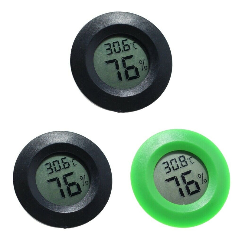 3pcs Thermometer Humidity Hygrometer Reptile Lizards Snakes Tank Terrariums