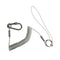 1.5m Retractable Fishing Lanyard Steel Coil Cord Plier Tool Tether Carabiner