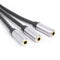 3.5mm Audio Splitter Cable 3.5mm TRS Plug Male to 3x 1/8 Jack Female Adapter