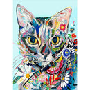Full Square Drill Picture 5D DIY Colorful Cat Rhinestone Diamond Painting