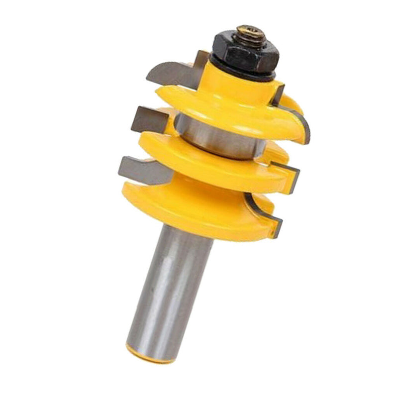 Wood Router Bit 3/8" Depth Rail and Stile Finger Joint Glue Tenon Bit