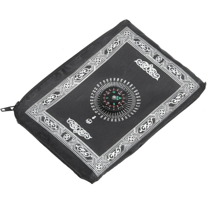 5X(Ramadan Islamic And Muslim Travel Prayer Mats,Compass Pocket Size Tote  R7L5)