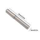 Stainless Steel Toothpick Holder Box Pocket Size Pill Capsule Case With Key Ring