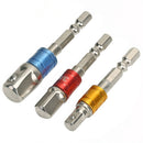 3Pcs Socket Bit Adapter Hex Shank Drill Nut Driver Power Bar set Newest Useful