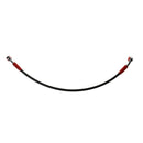 Replace 45cm/17.7" Length Stainless Steel Motorcycle Brake Oil Hose Black