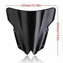 Motorcycle Black Windshield Windscreen Dual Bubble For Yamaha Yzf-R6 Yzf R6