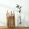 Glass Test Tube Planter Vase in Wooden Stand Flower Pot Scindapsus Container