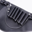 pu leather rivet hair scissor bag clips bag hairdressing barber scissor holstJ.