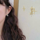1 Pair Of Asymmetric Star Stud Earrings Best Gift For Women Jewelry Fashion O9Q8