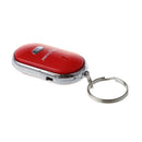 2pcs Whistle Lost Key Finder Flashing Beeping Locator Remote Keychain LED R R5G1