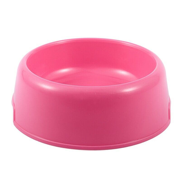 Plastic Pet Dog Cat Water Food Drink Bowl Dish Feeder, 4-Inch, random color