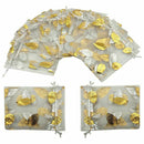 100pcs Sheer Organza Favor Bags 13x18cm For Wedding Bags Samples Display Dr W8B6