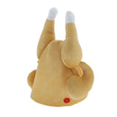 Plush Roasted Turkey Hat,Thanksgiving Christmas Carnival Chicken Leg Cap,Sing