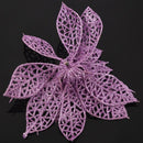 Decoration for Christmas Tree - elegant 13cm Sequin Flowers Suspended with  T8Z1