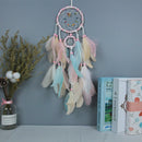 Feather Crafts Dream Catcher Brown Wind Chimes Handmade Dreamcatcher NetB Hn