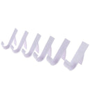 6PCs Home Kitchen Shower Door Towel Hook Plastic Towel Hanger Storage Organi  JR