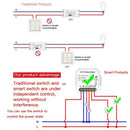 2 Gang DIY WiFi Smart 2 Way Light LED Dimmer Module Switch Smart Life/Tuya  C6K1