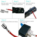 6.3Mm Wire Connectors Assorted Kit Crimp Female/Male Spade Terminals With T H4N8
