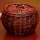 Woven Wicker Rattan Eggs Baskets with Lid Natural Wicker Rattan Basket Lagr