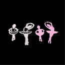 2pcs Ballet Dancing Girls Scrapbook DIY album Card Metal Die Cut Stencil craftJR