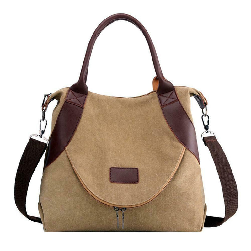 Women Large Totes Shopping Bag Handbag Shoulder Messenger Bags (Coffee) SN9F