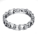 Women Men's Jewellery Stainless Steel Bracelet Bike Bicycle Chain Shape OZ