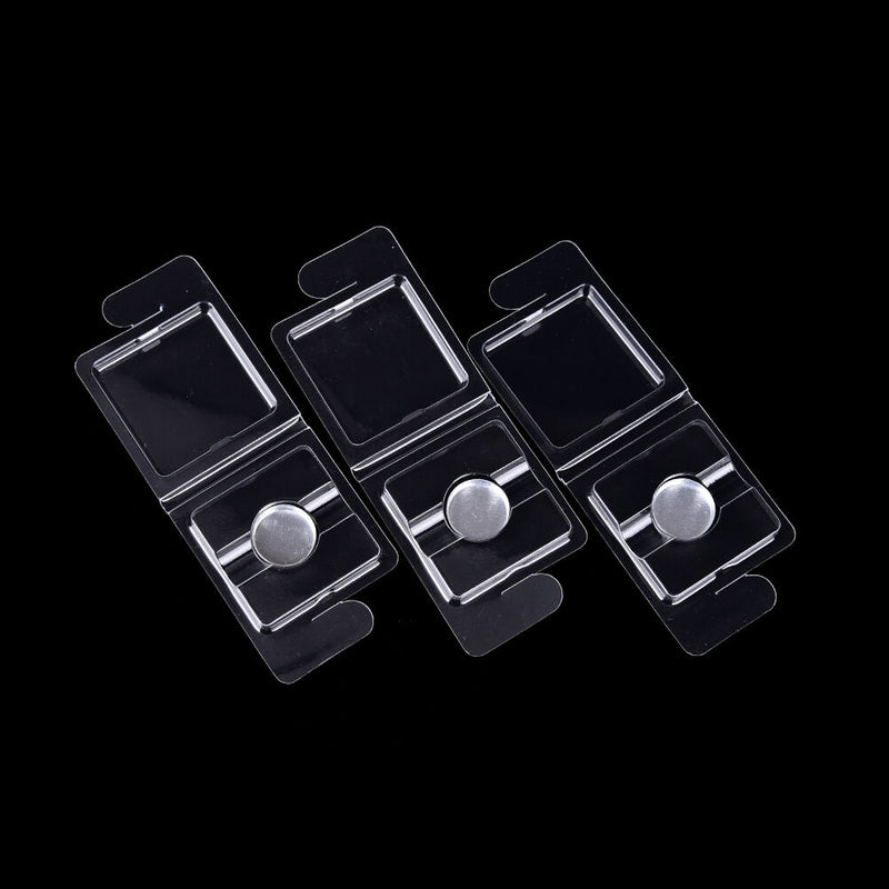 10 Set Empty Eyeshadow Palette Grade Plastic Pans DIY With 15mm Aluminium Cas Kw