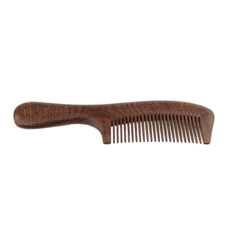 Handmade Sandalwood Close Tooth Hair Comb, Natural Wooden Comb for Smooth