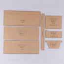 7pcs Short Wallet Bifold Acrylic Leather Craft Template Pattern Purse Making