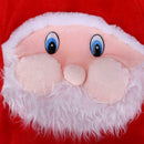 Christmas Cute Santa Pattern Plush Bag Gift Holder Christmas Decoratin A