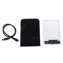 Transparent USB3.0External Hard Drive Enclosure Case for 2.5Inch SATA HDD SSD Gw