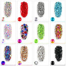 1 Pack Flatback Glass Nail Rhinestones Mixed Sizes Ss4-Ss16 Nail Art Decora