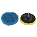 Set of 2 Power Scrubber Brush Drill Brushes Cleaner for Bathroom Surfaces Tub