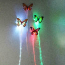 2*LED Colorful Butterfly Clip Hair Flashing Glow Girls Decor Braid Hairpin