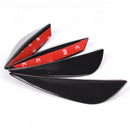 4 Universal Front Bumper Lip Splitter Fins Body Spoiler Canard Valence Chi Gw