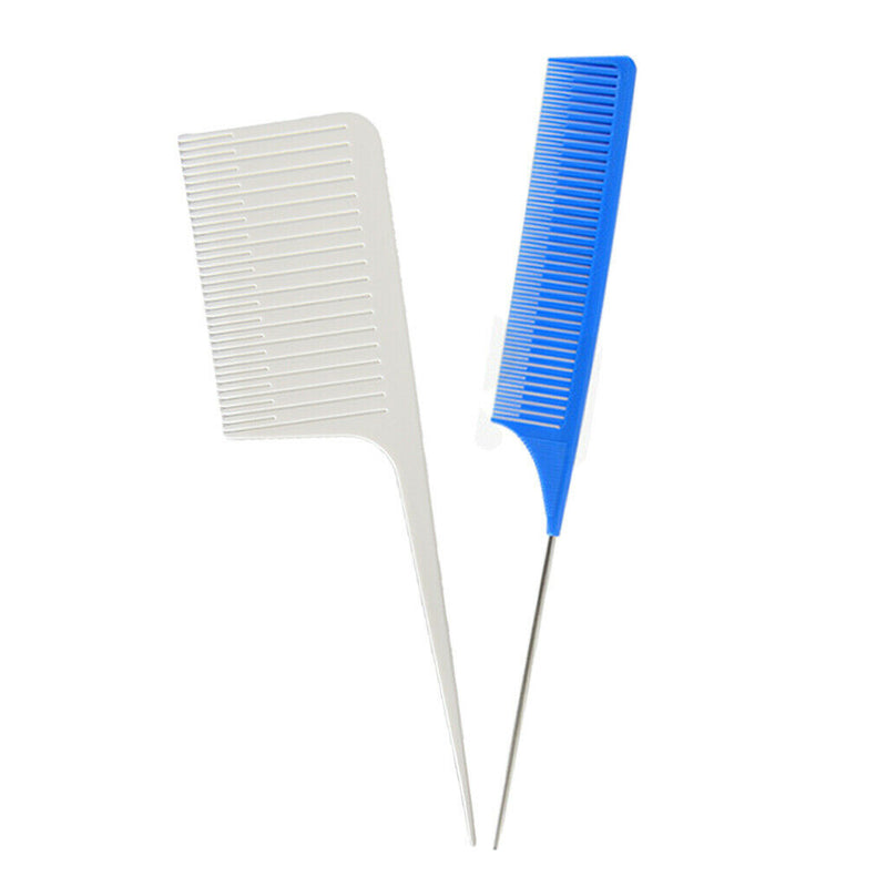 2Pcs Fine One-way Weave Highlighting Foiling Hair Comb Hair Coloring Styling